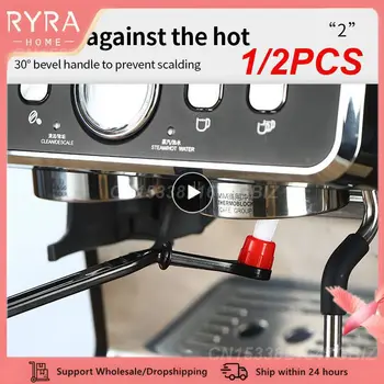 1/2 ADET Kahve Fırça Kahve Makinesi Temizleme Fırçası İçin Kaşık İle Espresso makinesi Kahve Temizleme Aracı Kahve Makinesi