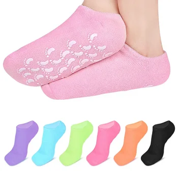 1 çift Kullanımlık spa jeli Çorap Nemlendirici Beyazlatma Peeling Kadife Pürüzsüz Güzellik Ayak Bakımı Silikon Çorap Ayak Bakımı