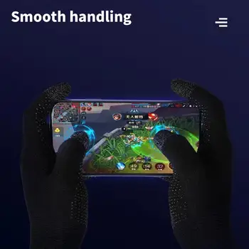 1 Çift Oyun Eldivenleri Pratik Nefes Kullanımı kolay dokunmatik ekran eldiveni Telefon Oyunları için Oyun Eldivenleri El Kapakları