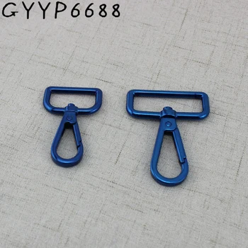 10-50 ADET Mavi Metal O Ring, Pin Tokaları, yaylı kancalar Çanta Çanta Çanta Omuz Askıları Tetik Toka Deri El Sanatları Aksesuarları