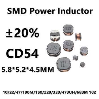 (10 adet) CD45 SMD Wirewound Güç İndüktörü 1/1.5/2.2/4.7/6.8/10/22/47/100M/150/220/330/470UH / 680M 102 1000UH ±%20 5.8*5.2*4.5 MM