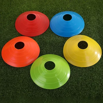 10 Adet Futbol Eğitimi Futbol Topu Oyunu Disk Çeviklik Disk Koni Seti Çok Spor Eğitimi Uzay Konileri Plastik Standı Tutucu