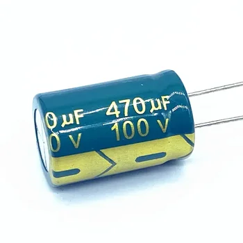10 adet / grup 100v 470UF Düşük ESR / Empedans yüksek frekanslı alüminyum elektrolitik kondansatör boyutu 16X25 470UF 20%