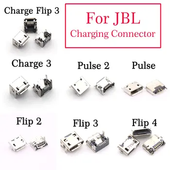 10 adet mikro usb Şarj jack konnektörü İçin JBL Şarj 3 4 Flip 6 5 4 3 Darbe Flip4 Flip3 Klip 2 E3 Go şarj soketi Veri Portu