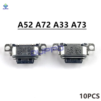 10 Adet Orijinal USB Jack soketli konnektör Şarj şarj portu Samsung A52 A72 A33 A73 4G 5G