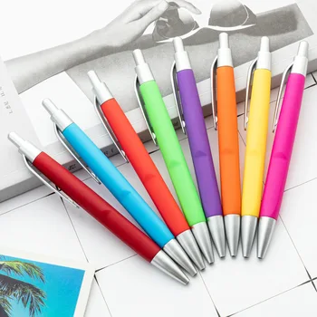 100 Adet İş Hediye Kalem Renkli Tutkal Sprey Tükenmez Kalem Basın Reklam Kalem Otel Konferansı İçin Promosyon Kalem
