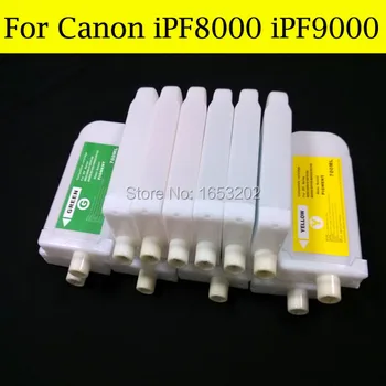 12 Adet/grup Doldurulabilir Mürekkep canon için kartuş PFI-701 Canon iPF8000 iPF9000 Yazıcı