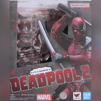 17 cm Orijinal Bandaı Shf Deadpool 2 Marvel Toplamak Trendy Belden Hareketli Rakamlar Animasyon Periferik Oyuncaklar Yılbaşı Hediyeleri
