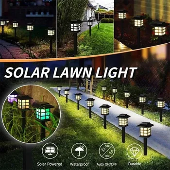 2/4/6/8 Adet güneş LED yol ışıkları açık su geçirmez geçit bahçe dekor sokak Lambası Peyzaj Yard Patio Driveway