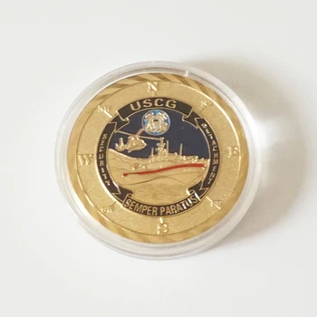 2 ADET Özgürlük Kartal Altın kaplama Paraları USAF USMC Ordu Sahil Güvenlik Nadir Mücadelesi Coin Koleksiyonu