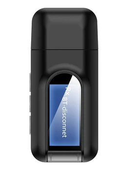 2-in-1 USB Bluetooth verici alıcı 5.0 LCD Ekran ile 3.5 MMAUX Stereo ses Kablosuz