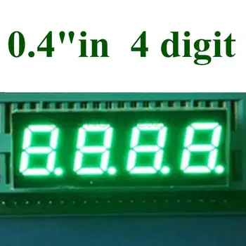 20 ADET 0.4 inç 4 Bit saf Yeşil Dijital Tüp LED Ekran 7 Segment Ortak anot 0.4 