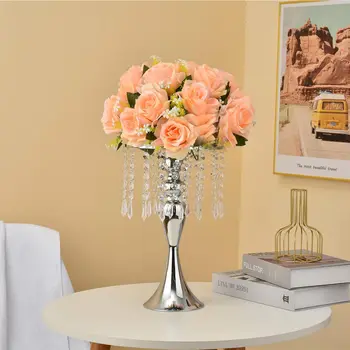 20 adet) Düğün Çiçek Düzenleme Standı Masa Centerpiece Metal Çiçek Vazo Düğün Yıldönümü Yemeği qq411