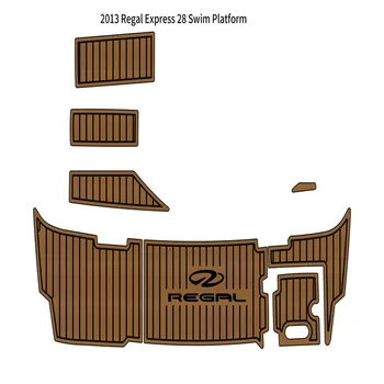 2013 Re-gal Express 28 Yüzme Platformu Adım Pedi Tekne EVA Köpük Sahte Tik Güverte Zemin