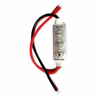 2020 Varış Ucuz Mini RGB Kontrol Dimmer Anahtarı 5050 3528 SMD LED ışıklar Şerit DC 12V Damla Nakliye