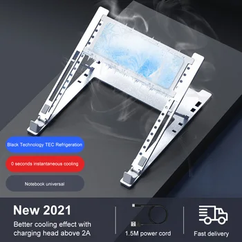 2022 notebook soğutucu 2V Çift Fan USB Harici Dizüstü Soğutma Pedi Braketi Standı Yüksek Hızlı Sessiz Alüminyum Alaşımlı ABS Panel Fan