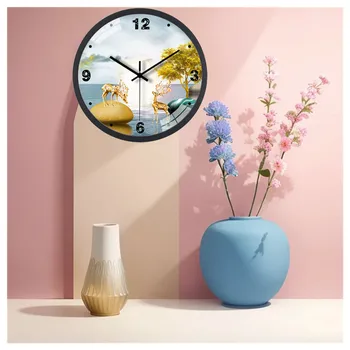 2023 yeni duvar saati 8 inç modern moda kişilik sanat dilsiz oturma odası duvar saati lüks duvar saati