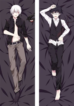 2WAY Tokyo Ghoul Kirishima Ken Dakimakura Hugging vücut yastık kılıfı Anime Karakter Yatak Yastık Özel Hediye minder örtüsü