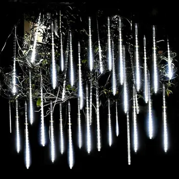 3 Takım LED Meteor duş yağmur noel dekorasyon peri ışıkları LED veranda sokak düğün parti bahçe dize ışıkları Navidad 2024