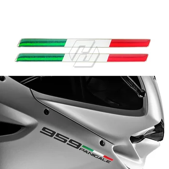 3D İtalya Sticker Motosiklet Tankı Çıkartmaları Italia Çıkartmalar Durumda Aprilia Ducati Canavar 959 1199 1299 vb
