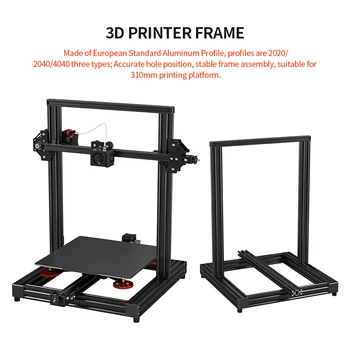 3D Yazıcı Taban Plakası Ender3 Yapı Kiti İçin Uygun 235mm 310mm HotBed Profil 2040 4040 DIY Prusa İ3 3D Yazıcı Parçaları