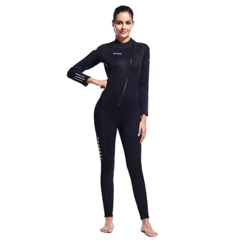 3MM Neopren Wetsuit erkek Tek parça Uzun Kollu Mayo Kalın Sıcak Mayo kadın Kış Dalış Sörf Denizanası Giysileri