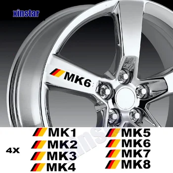 4 Adet araba jantı Etiket Volkswagen MK1 MK2 MK3 MK4 MK5 MK6 MK7 MK8 Golf6 Golf7 Golf5
