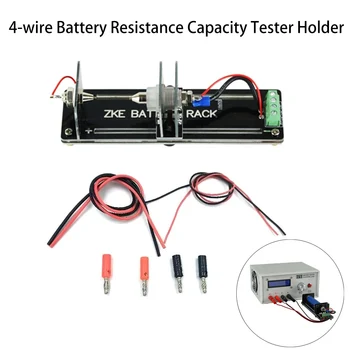 4-wire Pil Direnci Kapasitesi Test Cihazı Pil Tutucu Pil Kelepçe 26650 AA AAA Düğme Pil Enstrüman Parçaları