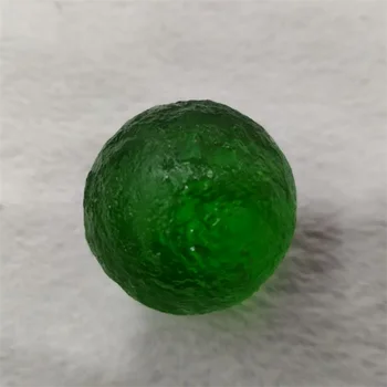 44-46mm Yeşil Moldavite Çek Göktaşı Darbe Cam Küre Topu Doğal işlenmemiş taş Kristal enerji taşı