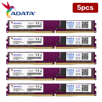 5 Adet/grup Orijinal ADATA Memoria RAM DDR4 8GB 2666MHz 3200MHz Tek Rastgele erişimli bellek Modülü Masaüstü bilgisayar anakartı