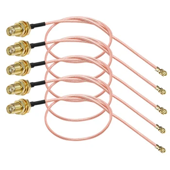 5 Adet SMA Konnektör Kablosu Dişi UFL / U. FL / IPX / IPEX RF veya Konnektör Koaksiyel Adaptör Montajı RG178 Pigtail Kablo