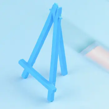 5 Adet Taşınabilir Sanatçı Malzemeleri Katlanabilir Mini Şövale Plastik Kart Tutucu Dıy Çizim Boyama Tripod Masası Dekorasyon