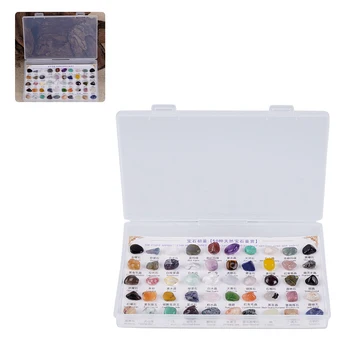 50 Adet / kutu Doğal Kristal Taş Renkli Jeoloji Bilim eğitici oyuncak Düzensiz Doğal Taşlar Ve Jades İlk Takdir