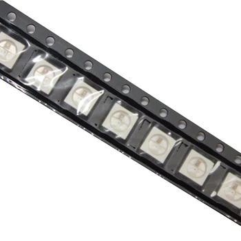 500 Adet WS2812B (4 Pins) LED Çip 5050 RGB SMD Beyaz Versiyonu WS2812 Ayrı Ayrı Adreslenebilir Dijital Piksel DC5V