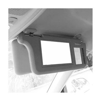 7 İnç Gri Araba Sol Güneşlik Dikiz Aynası Ekran LCD Monitör 2 Kanal Video
