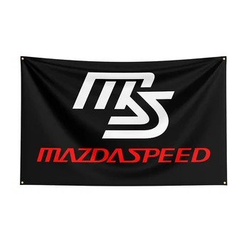 90x150cm Mazdaspeeds bayrak Polyester baskılı araba yarışı afiş dekor için 1