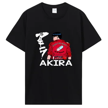 Akira Anime Grafik T Shirt Japonya Vintage Manga Tees Kadın Erkek Harajuku Moda O-boyun Gömlek Yaz Streetwear Casual Tops