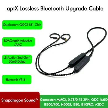 aptX Kayıpsız Bluetooth5. 4 Kulaklık Kablosu LDAC 32Bit/96kHz Kablosuz Snapdragon Ses Yükseltme Kablosu TFZ ATH AKG N5005 N40 N3