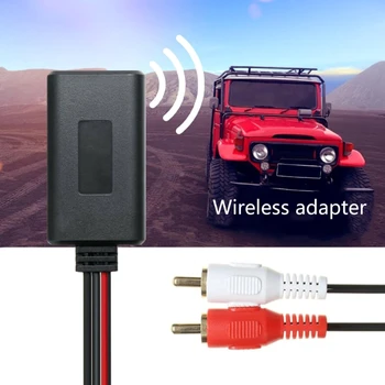 Araba Kablosuz BluetoothReceiver Modülü AUX Adaptörü HİFİ Ses Müzik AudioStereo Alıcısı 2RCA Arayüzleri Ses Hattı