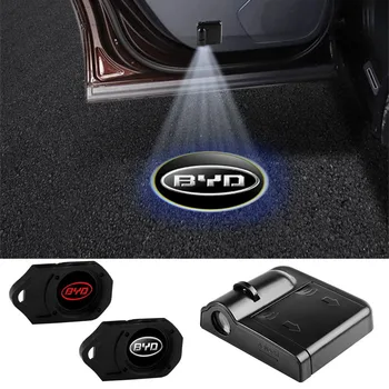 Araba kapı 3D Kablosuz Projektör Lambası HD karşılama ışıkları BYD Tang F3 E6 Atto 3 EV Yuan Artı Şarkı Max F0 G3 İ3 Ea1 Dmı 2dın G6
