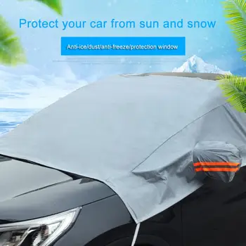 Araba Kış Kalınlaşma Anti-frost Anti-freeze Kar Cam Kapak Yaz Kış Cam Cam Koruyucu