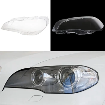 Araba Temizle far camı Kapağı Yedek Başkanı İşık Lambası Kabuk Kapak-BMW X5 E70 2008-2013 Sol
