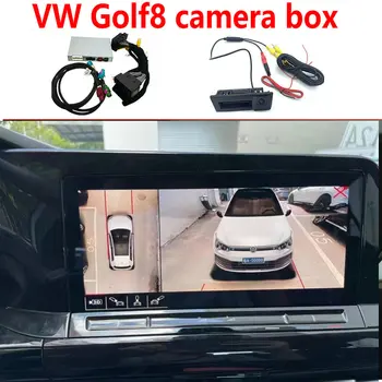Arka Kamera VW Golf 8 Koltuk Skoda ENYAQ 360 Kuş Sistemi Dekoder Dinamik Kılavuz Ters Kutusu Ve Ön Görünüm
