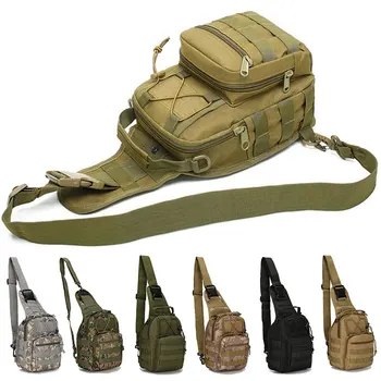 Açık askeri taktikleri Sling Spor seyahat Göğüs çantası omuzdan askili çanta Crossbody çanta Yürüyüş kamp ekipmanları