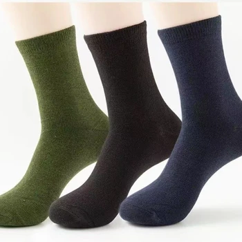 Açık spor iş çorap Kalınlaşmış askeri Yeşil Orta Buzağı erkek Çorap Artı boyutu aşınmaya dayanıklı