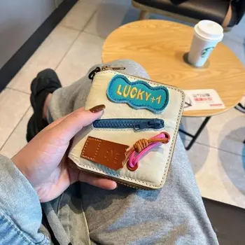 Banka kart tutucu Tuval Azınlık Tasarım Seyahat Aksesuarları kart çantası Kore Tarzı Cüzdan Kadın kart çantası kısa el çantası