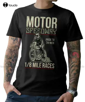 Biker tişört Motor Speedway Motorrad Schrauber Cafe Racer Oldschool Motosiklet Yeni Moda Yuvarlak Boyun Erkek T Shirt