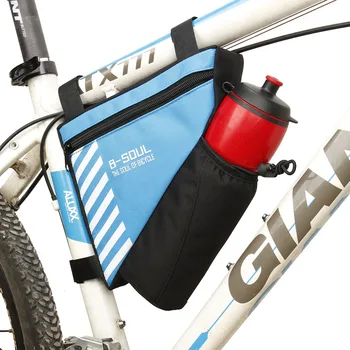 Bisiklet Ön şasi çantası Üçgen Pannier Aşınmaya Dayanıklı Dayanıklı Dağ Bisikleti Üst Tüp Çanta Bisiklet Aksesuarları için