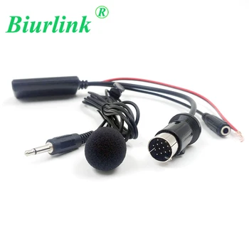 Biurlink Araba CD Stereo Radyo 13pin AUX Ses Girişi Bağlantı Noktası 3.5 mm kablosuz bluetooth 5.0 Mikrofon Adaptör Kablosu Kenwood
