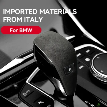 BMW 3 Serisi için G20 Z4 G29 G14 G15 X7 G07 2020-2021 2022 manuel vites topuzu Kapağı İtalyan Premium Süet Kapak Trim Aksesuarları